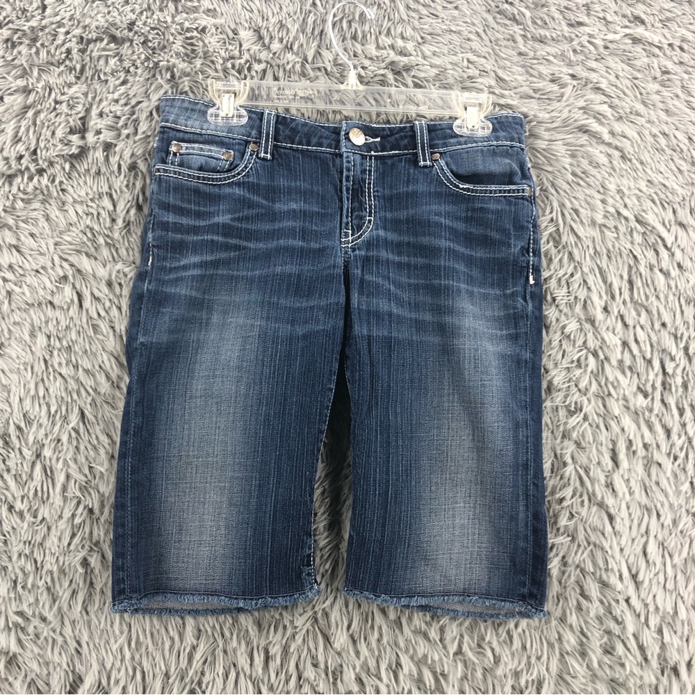 BKE Buckle Shorts Womens Size 28 Sabrina Denim Blue - Picture 6 of 11